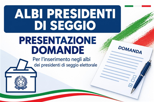 Avviso aggiornamento albo unico comunale dei presidenti di seggio elettorale