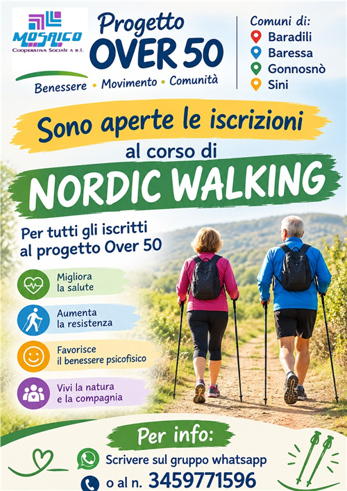 Progetto over 50. Corso di Nordic Walking.