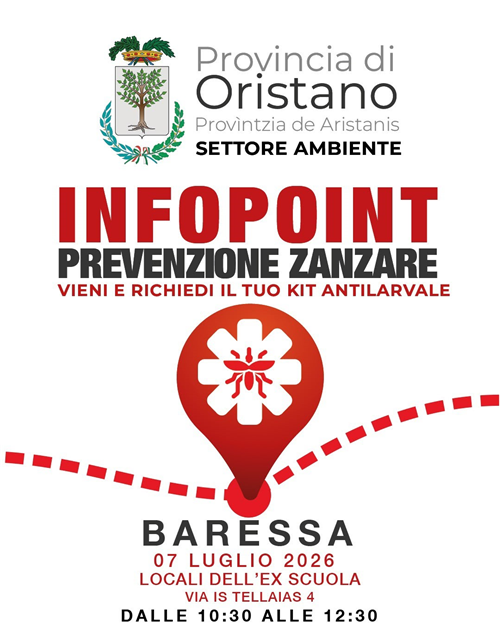 Prevenzione contro le zanzare 
Distribuzione gratuita del kit antilarvale
